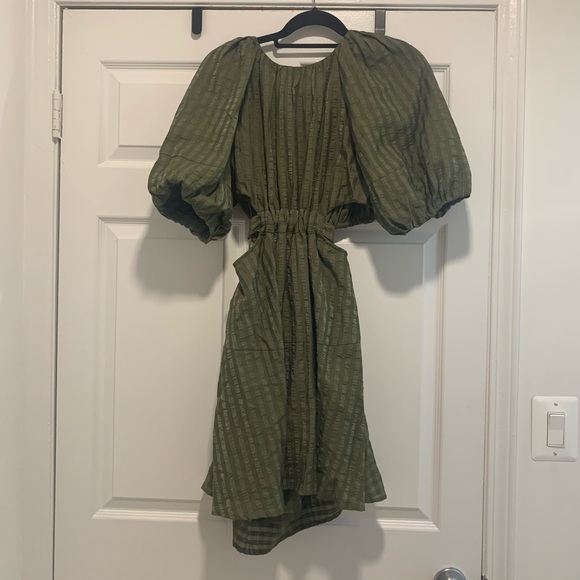 Moon River Small Green Cutout Dress - Picture 3 of 6